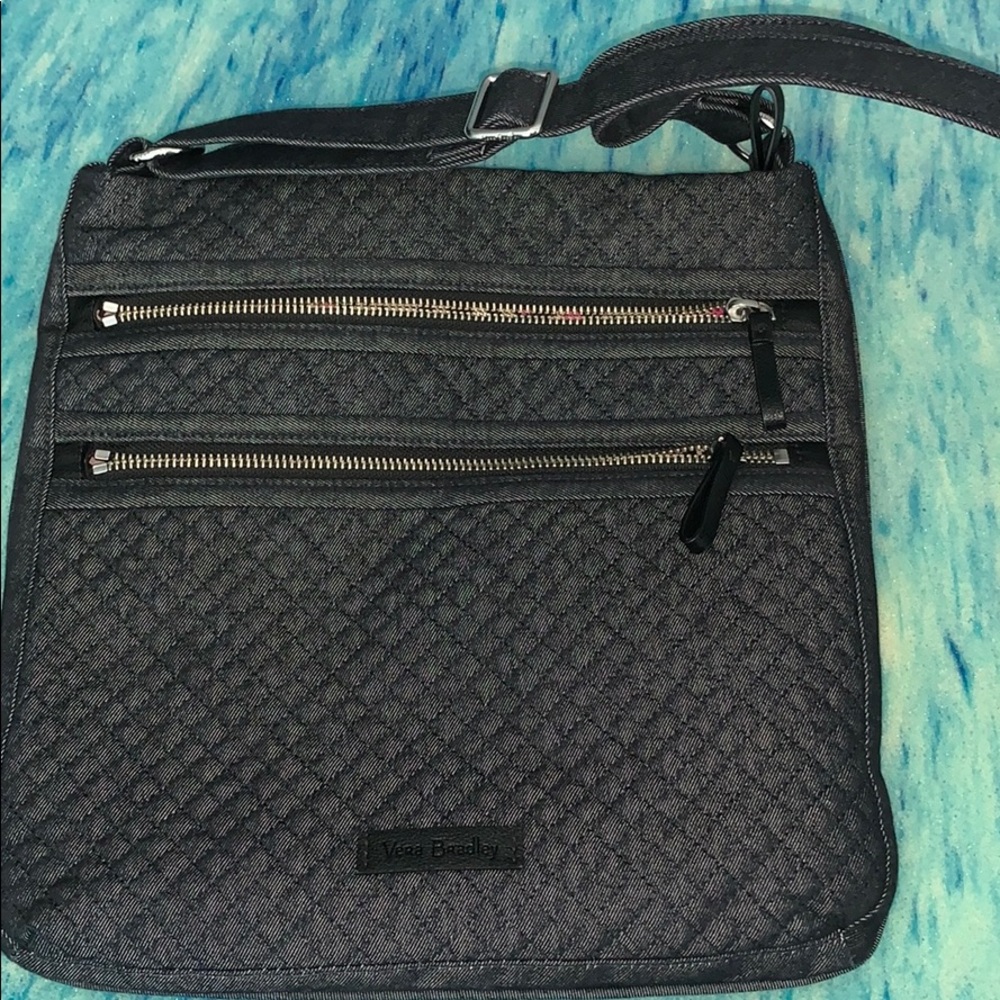 Like-new Vera Bradley denim crossbody purse